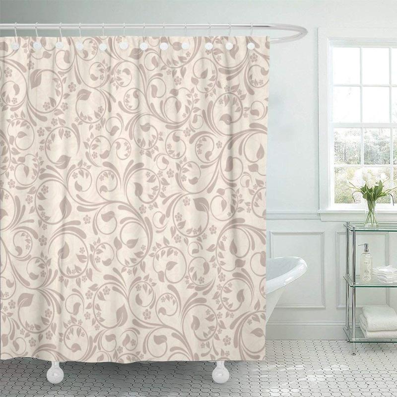 Shower Curtain with Hooks Vintage with Beige Flowers Floral Scroll Flourish Retro Curve Leaf Summer Decorative Bathroom
Shower Curtain with Hooks Vintage with Beige Flowers Floral Scroll Flourish Retro Curve Leaf Summer Decorative Bathroom