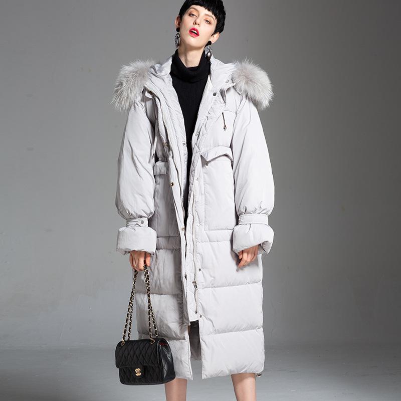 Vintage Women Tops Long Coat Female New Plus Size Raccoon Fur Collar 90% White Duck Down Puffer Winter Jacket Woman Clothes SDK5, Gray
Vintage Women Tops Long Coat Female New Plus Size Raccoon Fur Collar 90% White Duck Down Puffer Winter Jacket Woman Clothes SDK5, Gray