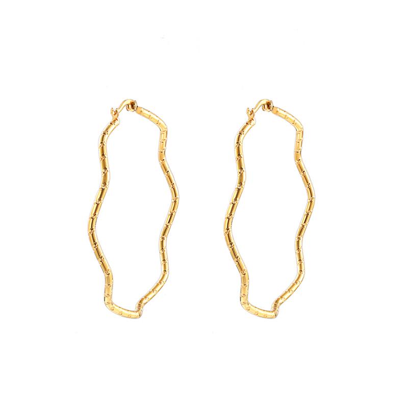 RIR Dainty Circle Wave Shape Hoop Earrings Rose Gold Stainless Steel Open Round Fashion Hoop Earrings For Women Jewelry
RIR Dainty Circle Wave Shape Hoop Earrings Rose Gold Stainless Steel Open Round Fashion Hoop Earrings For Women Jewelry