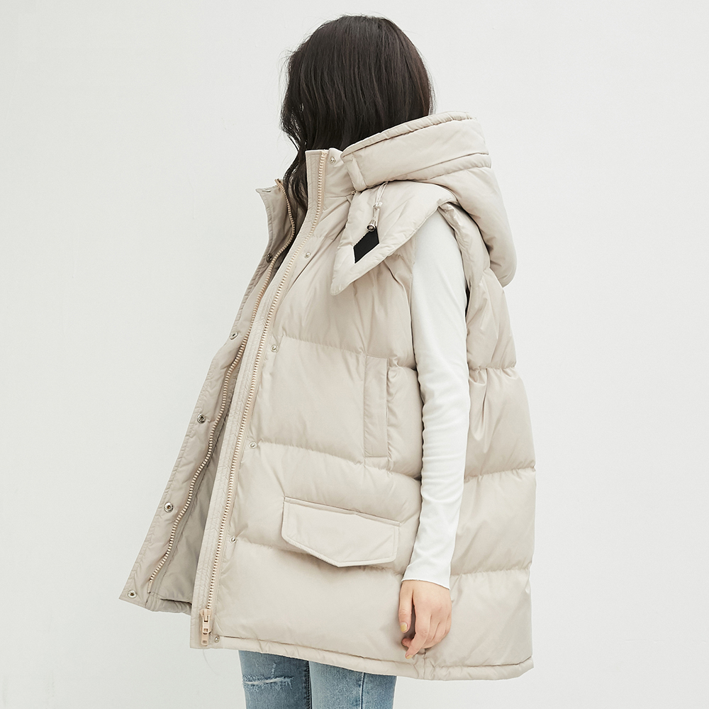 YAYA Women Winter Vests New Short Vest Cotton Padded Jacket Sleeveless Female Winter Waistcoat Vest 201019