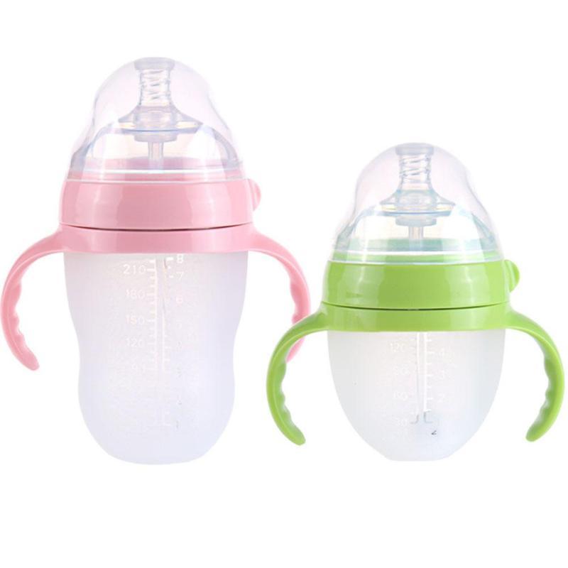 1PC Safety Silicone Milk Feeding Bottle with Handle Baby Feeding Bottles Silicone Bottle can be Squeeze 150ml 250ml Available B5
1PC Safety Silicone Milk Feeding Bottle with Handle Baby Feeding Bottles Silicone Bottle can be Squeeze 150ml 250ml Available B5