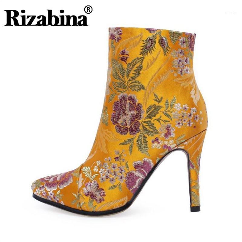 RIZABINA Ethnic Style Women Ankle Boots High Quality High Heels Shoes Zipper Pointed Toe Winter Women Footwear Size 34-431, Black
RIZABINA Ethnic Style Women Ankle Boots High Quality High Heels Shoes Zipper Pointed Toe Winter Women Footwear Size 34-431, Black