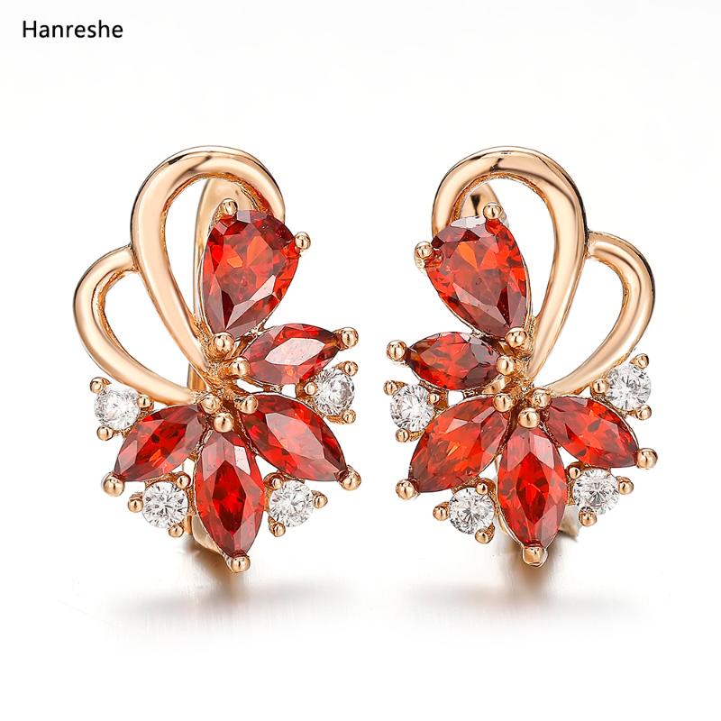 Classic Noble Natural Zircon Flower Earrings Quality Jewelry Women Beautiful Fashion Red White Flowers Drop Earrings For Woman
Classic Noble Natural Zircon Flower Earrings Quality Jewelry Women Beautiful Fashion Red White Flowers Drop Earrings For Woman