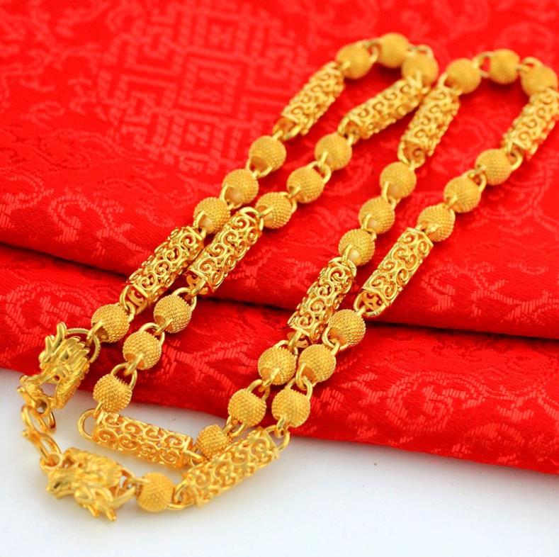 weighty Heavy!Transport bead 78g 24k dragon Real Yellow Solid Gold Men's Necklace Curb Chain 5mm Jewelry mint-mark lettering 100% real gold
weighty Heavy!Transport bead 78g 24k dragon Real Yellow Solid Gold Men's Necklace Curb Chain 5mm Jewelry mint-mark lettering 100% real gold