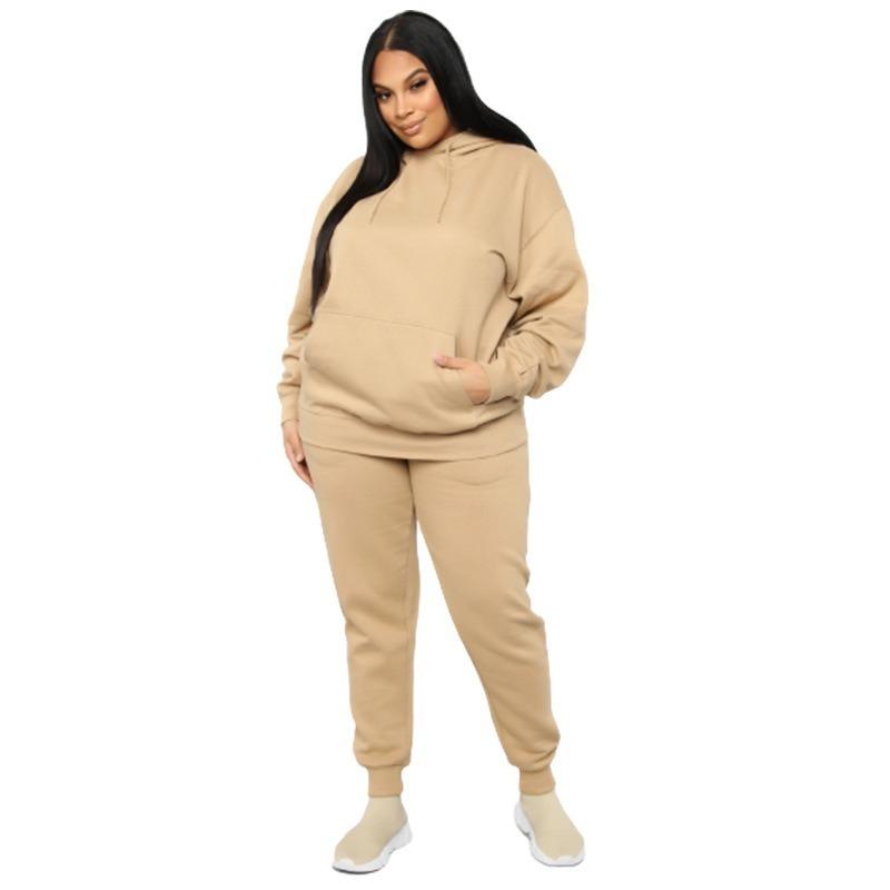 Two Piece Set Casual Fleece Tracksuit Women Winter 2021 Women' Sets plus size Hooded Long Sleeve Hoodie Sport Pants Lady Suit, Khaki
Two Piece Set Casual Fleece Tracksuit Women Winter 2021 Women' Sets plus size Hooded Long Sleeve Hoodie Sport Pants Lady Suit, Khaki