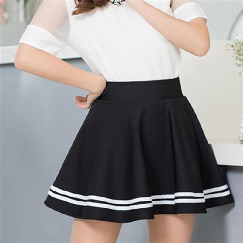 women fashion solid color high waist stripe pleated a line mini school skirt drop shipping good quality, Black
women fashion solid color high waist stripe pleated a line mini school skirt drop shipping good quality, Black