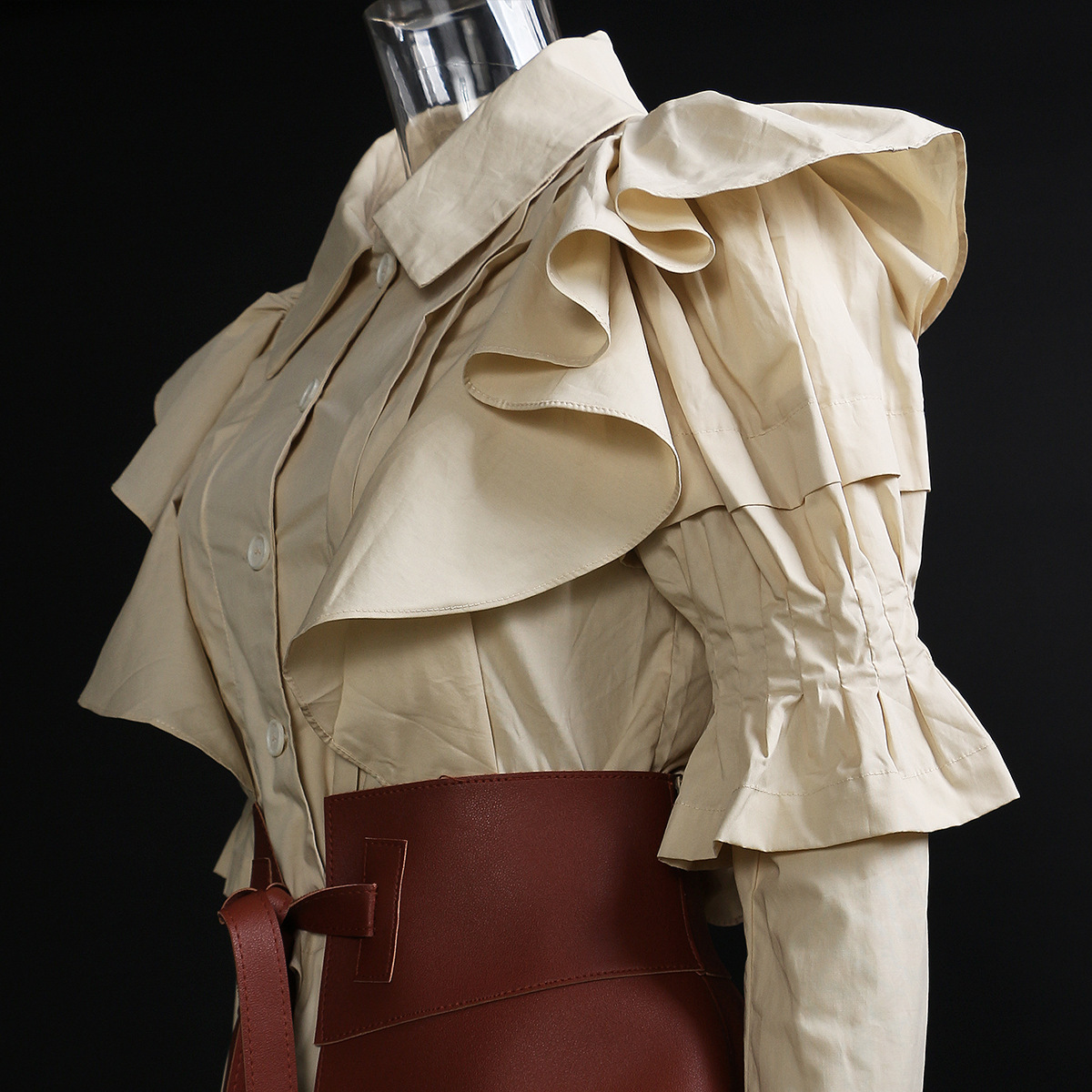 2021-autumn Designer Two Parts of Women Shirts and Retro-english Corset Court Party Dressed in Frilly Shreds 398y, Yellow
2021-autumn Designer Two Parts of Women Shirts and Retro-english Corset Court Party Dressed in Frilly Shreds 398y, Yellow