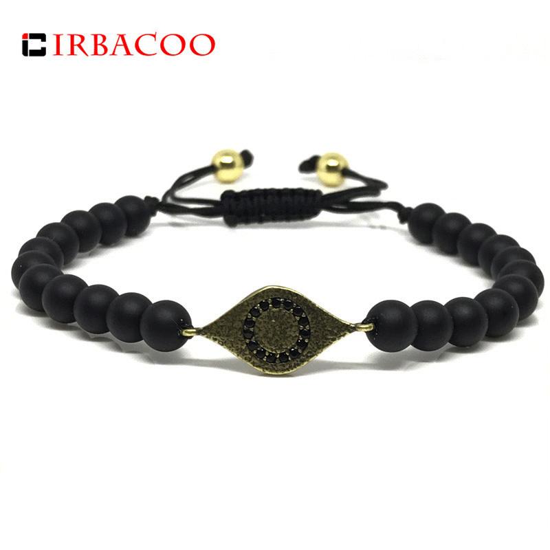 Charm Bracelets IRBACOO 2021 Fashion Men Bracelet Vintage Gold Evil Eyes With Matte Stone For Women Braided Macrame Jewelry
Charm Bracelets IRBACOO 2021 Fashion Men Bracelet Vintage Gold Evil Eyes With Matte Stone For Women Braided Macrame Jewelry