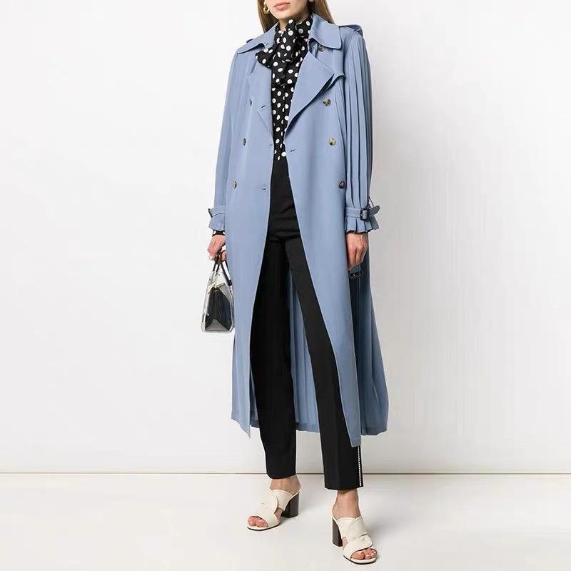 2021 6.22 High end New Women Tilored Turn-down collar Double Breasted With Belt Temperament Pleated Trench Coat, As picture
2021 6.22 High end New Women Tilored Turn-down collar Double Breasted With Belt Temperament Pleated Trench Coat, As picture