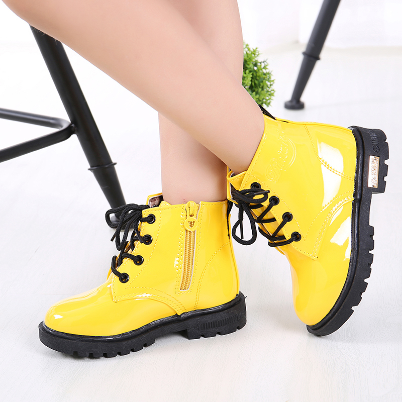 Boots Children Shoes for Size 21-36 Girl PU Leather Waterproof Winter Kids Snow Girls 220913
