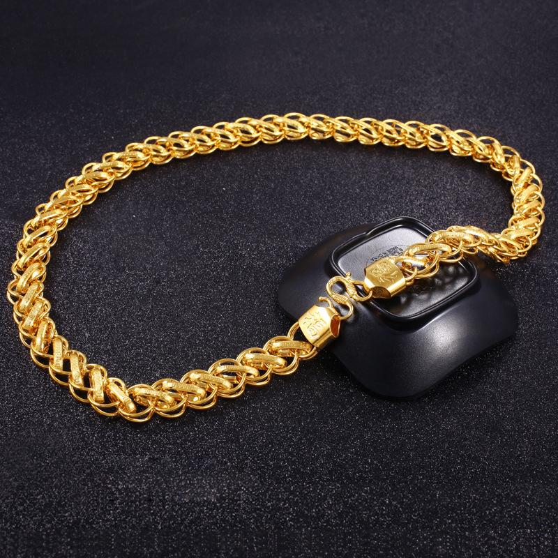 Domineering Luxury Thai Gold Necklace For Men 8m10m12m Yellow 999 Neck Gifts Birthday Fine Anniversary Jewelry Chain Jsmir, Silver
Domineering Luxury Thai Gold Necklace For Men 8m10m12m Yellow 999 Neck Gifts Birthday Fine Anniversary Jewelry Chain Jsmir, Silver