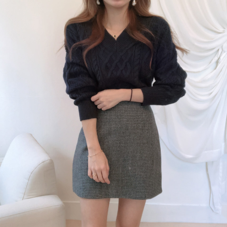 New Winter Sweater Women Pullover Girls Tops Vintage stripe Autumn Elegant Female Knitted Outerwear Warm Sweater Oversize 201030