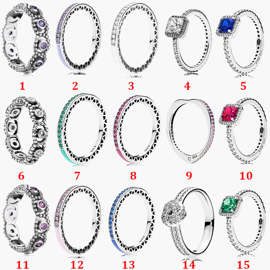 Women's 925 Sterling Silver Wedding Rings Cubic Zirconia Diamonds for Pandora Square Zircon Ring Shiny Engagement Ladies Gift with Box, Slivery;golden
Women's 925 Sterling Silver Wedding Rings Cubic Zirconia Diamonds for Pandora Square Zircon Ring Shiny Engagement Ladies Gift with Box, Slivery;golden