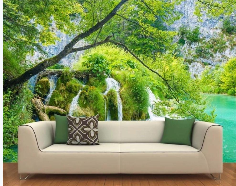 3d murals wallpaper for living room beautiful scenery wallpapers TV background wall woods running water, Green
3d murals wallpaper for living room beautiful scenery wallpapers TV background wall woods running water, Green