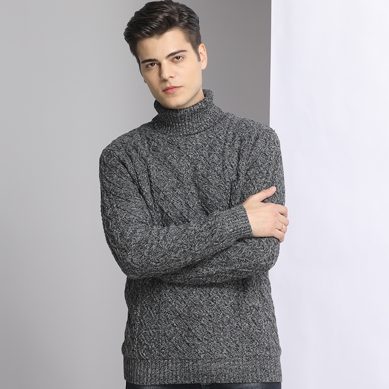 Knitwear Warm Winter Men Turtleneck Pullover Wool Liner Thick Snow High Neck Mens Sweater Pullovers Plus Size 5XL 6XL 7XL 201119
