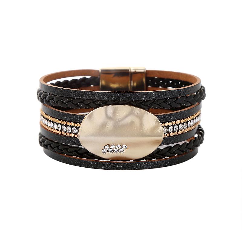 Tennis VONNOR Multilayer Leather Bracelet For Women 2021 Fashion Crystal Boho Wrap Wide Bangles Bracelets Ladies Female Jewelry
Tennis VONNOR Multilayer Leather Bracelet For Women 2021 Fashion Crystal Boho Wrap Wide Bangles Bracelets Ladies Female Jewelry