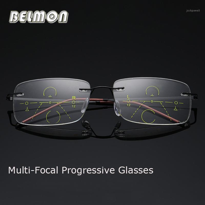 Sunglasses Belmon Multi-Focal Progressive Reading Glasses Men Women Rimless Presbyopic Male Diopter Eyeglasses +1.0+1.5+2.0+2.5+3.0 RS7921 
Sunglasses Belmon Multi-Focal Progressive Reading Glasses Men Women Rimless Presbyopic Male Diopter Eyeglasses +1.0+1.5+2.0+2.5+3.0 RS7921