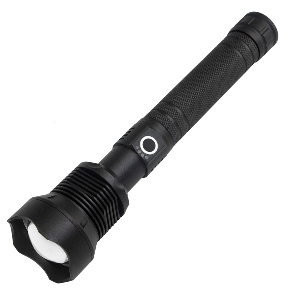 High-Power IPX4 waterproof Led 30W 5V Micro Usb Telescopic Zoom Rechargeable Flashlight Suitable For Camping, Climbing, Night Riding, Caving