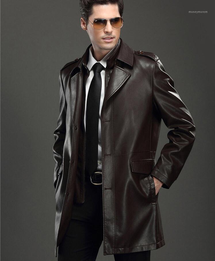 2020 New Fashion Mens Leather Jackets Long Jacket Waterproof Trench Coats Winter New Outdoor Business Casual Coat1, Coffee
2020 New Fashion Mens Leather Jackets Long Jacket Waterproof Trench Coats Winter New Outdoor Business Casual Coat1, Coffee