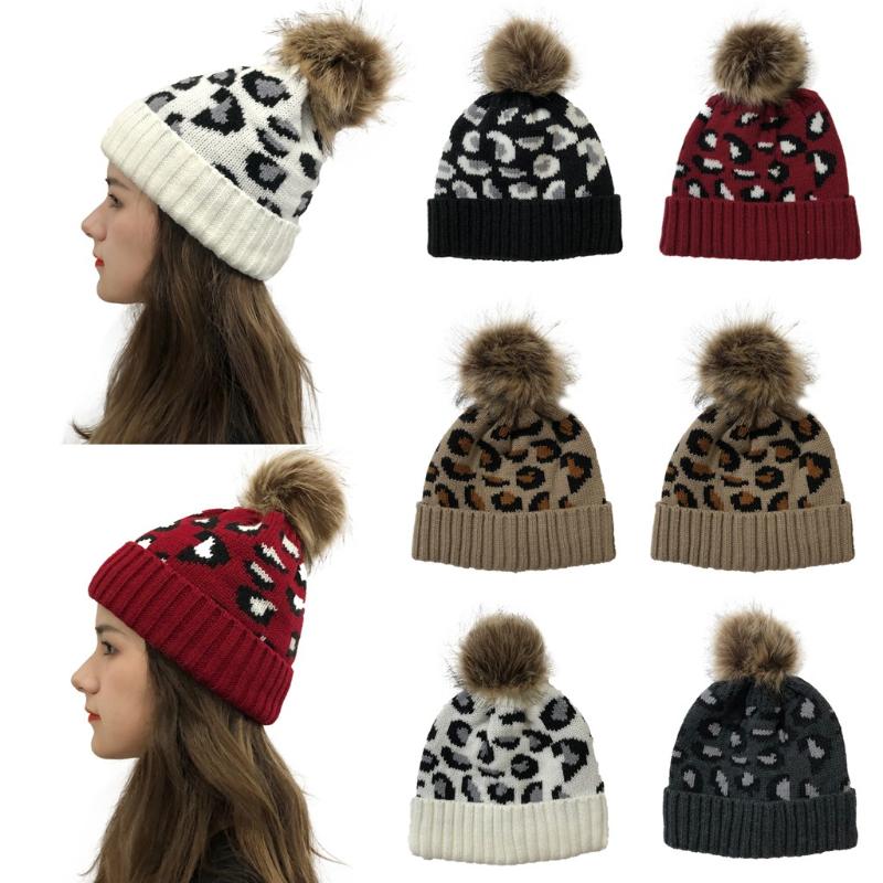 Women Winter Warm Hat Women Casual Leopard Stitching Outdoor Plush Hats Crochet Knit Beanie Cap Fashion Daily Hat 2020, Bk
Women Winter Warm Hat Women Casual Leopard Stitching Outdoor Plush Hats Crochet Knit Beanie Cap Fashion Daily Hat 2020, Bk