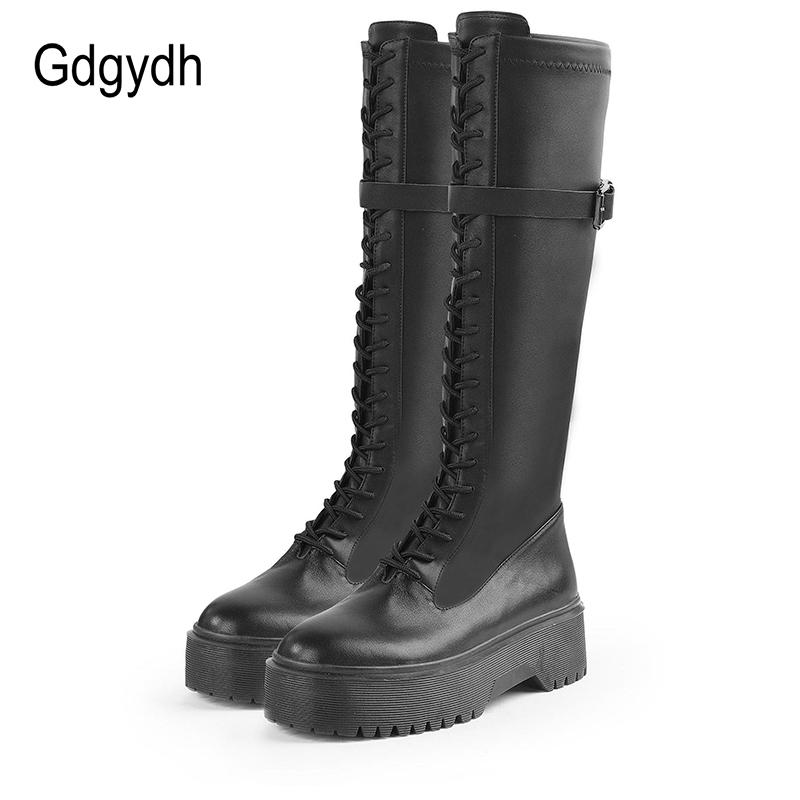 Gdgydh Lace Up Combat Boots For Women Knee High Thick Bottom Platform Long Boots Woman Knight Black Punky Style Winter Warm, Black shoes
Gdgydh Lace Up Combat Boots For Women Knee High Thick Bottom Platform Long Boots Woman Knight Black Punky Style Winter Warm, Black shoes