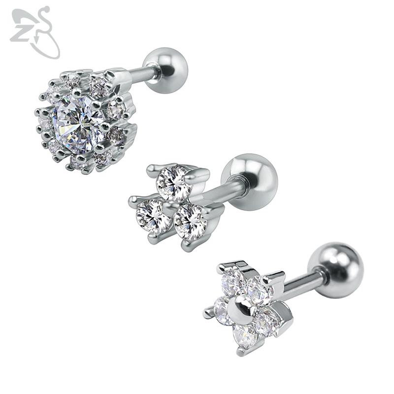 ZS Crystal Stud Earrings for Women Cartilage Piercing Stainless Steel Barbell Ear Jewelry Brincos Bijoux Piercing Earrings
ZS Crystal Stud Earrings for Women Cartilage Piercing Stainless Steel Barbell Ear Jewelry Brincos Bijoux Piercing Earrings