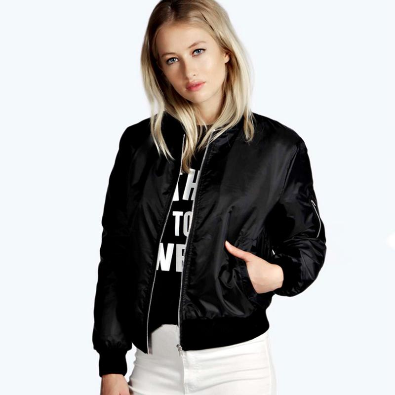 Autumn Thin Jackets Women 2020 Basic Solid Stand Collar Bomber Jacket Women Casual Long Sleeve Slim Coat Female Outerwear, See chart
Autumn Thin Jackets Women 2020 Basic Solid Stand Collar Bomber Jacket Women Casual Long Sleeve Slim Coat Female Outerwear, See chart