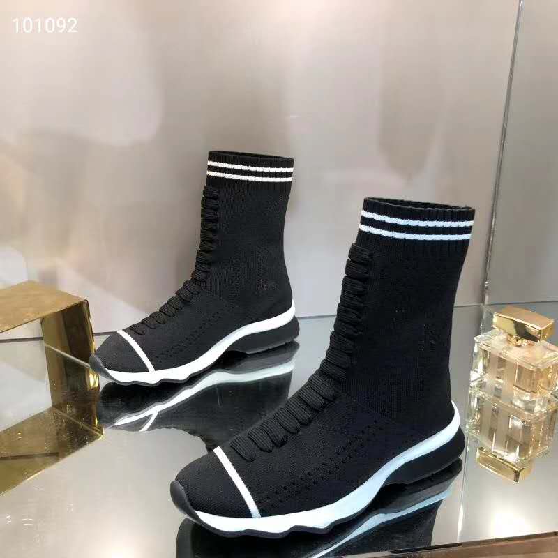 Branded Men Stretch Fabric High-tops Sneaker Boots Designer Woman Letter Mesh Sock Undulating Rubber Sole Shoe, Black
Branded Men Stretch Fabric High-tops Sneaker Boots Designer Woman Letter Mesh Sock Undulating Rubber Sole Shoe, Black