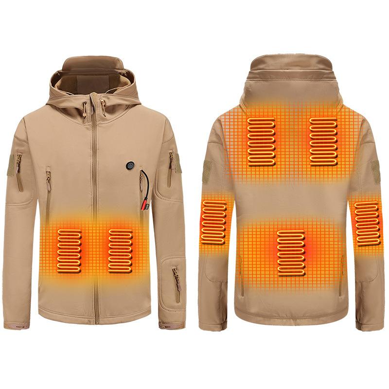 Winter USB Smart Heated Tactical Jacket Outdoor Fishing Hunting Hiking Coat Thicken Fleece Warm Windproof And Waterproof Jacket, Black
Winter USB Smart Heated Tactical Jacket Outdoor Fishing Hunting Hiking Coat Thicken Fleece Warm Windproof And Waterproof Jacket, Black