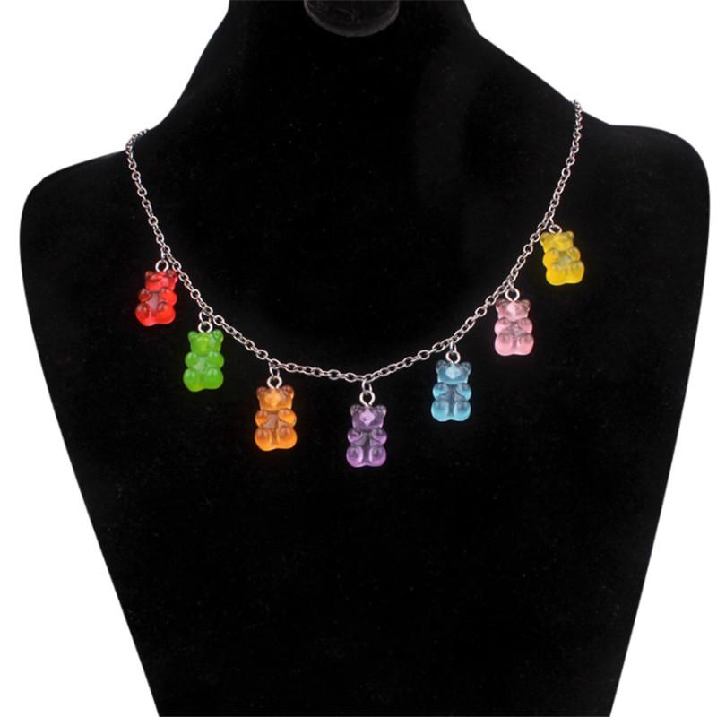 New 1Pcs Resin Little Bear Alloy Chain Pendant Necklace Multi-Style Charms Chain For Women Girl Friendship Accessories Jewelry
New 1Pcs Resin Little Bear Alloy Chain Pendant Necklace Multi-Style Charms Chain For Women Girl Friendship Accessories Jewelry