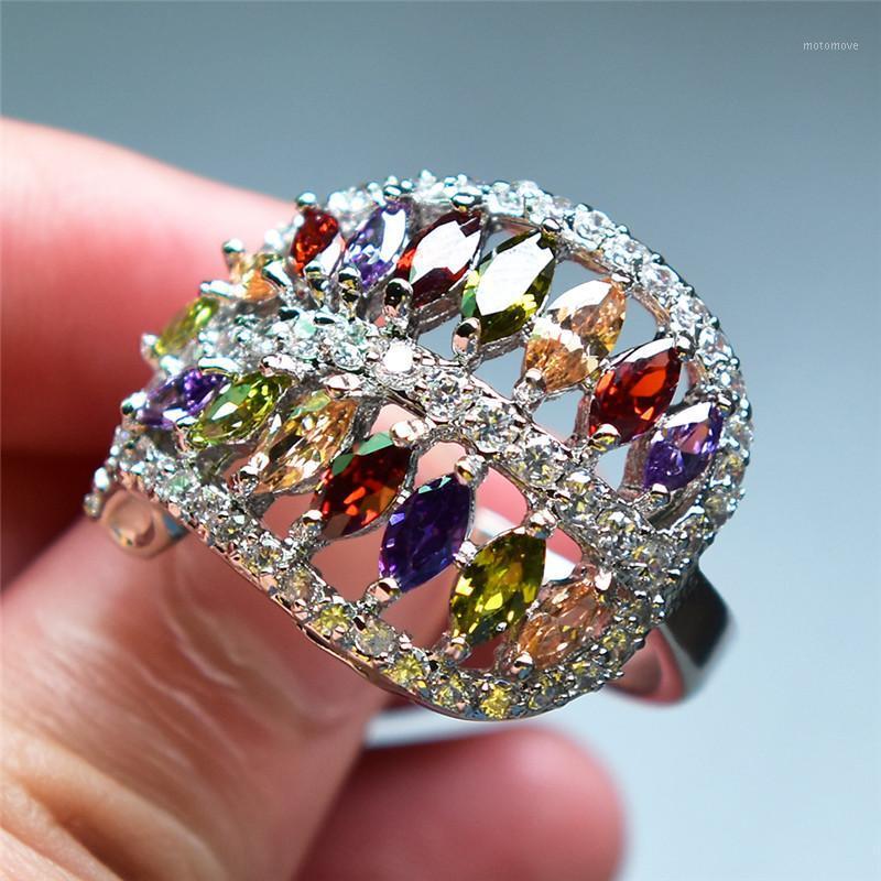 2020 New Arrival Mystery Rainbow Ring Female Big CZ Stone Ring Fashion Silver Color Wedding Engagement Rings For Women1
2020 New Arrival Mystery Rainbow Ring Female Big CZ Stone Ring Fashion Silver Color Wedding Engagement Rings For Women1