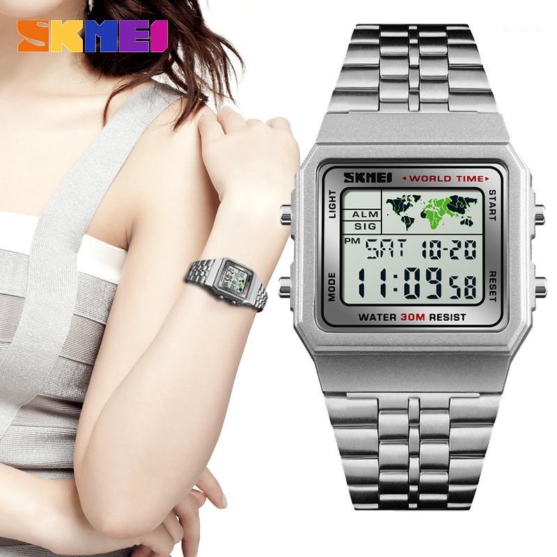SKMEI Fashion Luxury Women Watches Waterproof Sport Silver Digital Lady Watch for Woman Montre Femme Relogio Feminino 2020 New1, Gold
SKMEI Fashion Luxury Women Watches Waterproof Sport Silver Digital Lady Watch for Woman Montre Femme Relogio Feminino 2020 New1, Gold