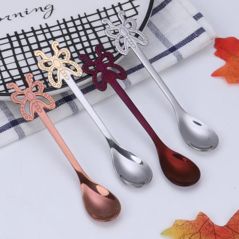 Creative 304 stainless steel coffee spoon mixing spoons cartoon butterfly spoon Mug spoon kitchen metal Flatware
Creative 304 stainless steel coffee spoon mixing spoons cartoon butterfly spoon Mug spoon kitchen metal Flatware