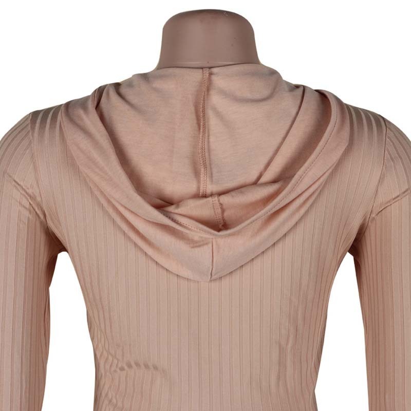 Women Autumn 2 Piece Set Sweater hooded zipper crop toppencil Pants Knitted Suit Knit Set Women Sexy club Two Piece Set Outfit T200821