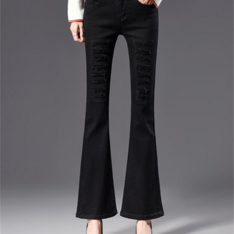 Spring Autumn Stretch-slim Flare Pants Black Women's Jeans Ca2n
Spring Autumn Stretch-slim Flare Pants Black Women's Jeans Ca2n