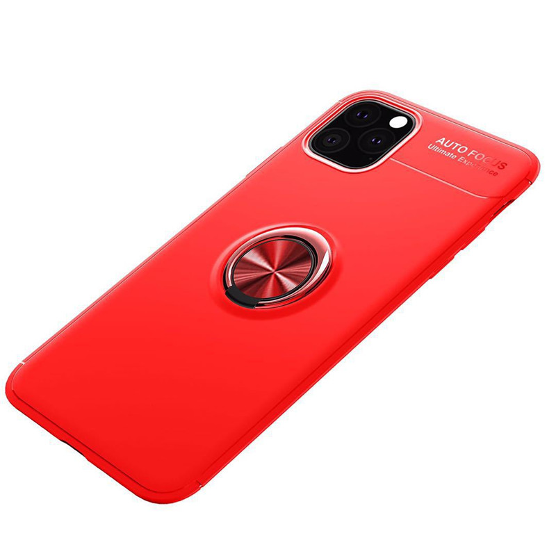 

Hot Sale Phone Case Invisible Magnetic Bracket Cover Metal Ring Buckle Anti-fall Shell for iPhone 12 11 Pro Max XR Iphone X 8plus 7plus 6s, Black & red