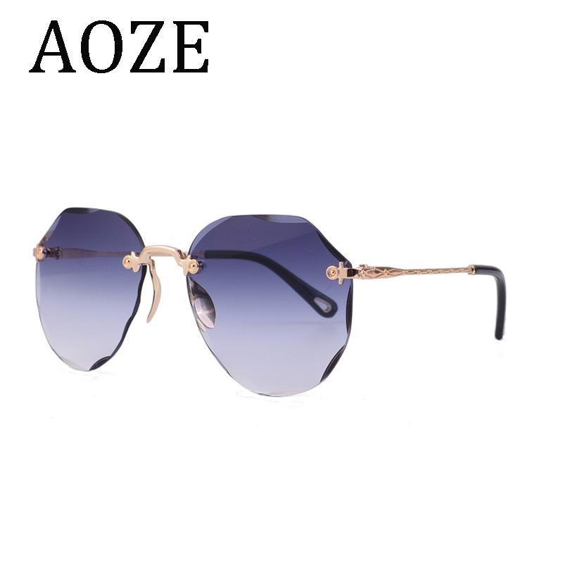 Sunglasses 2021 Brand Designer Fashion Female Polygon Rimless Gradient Lens High Quality Women 18013
Sunglasses 2021 Brand Designer Fashion Female Polygon Rimless Gradient Lens High Quality Women 18013