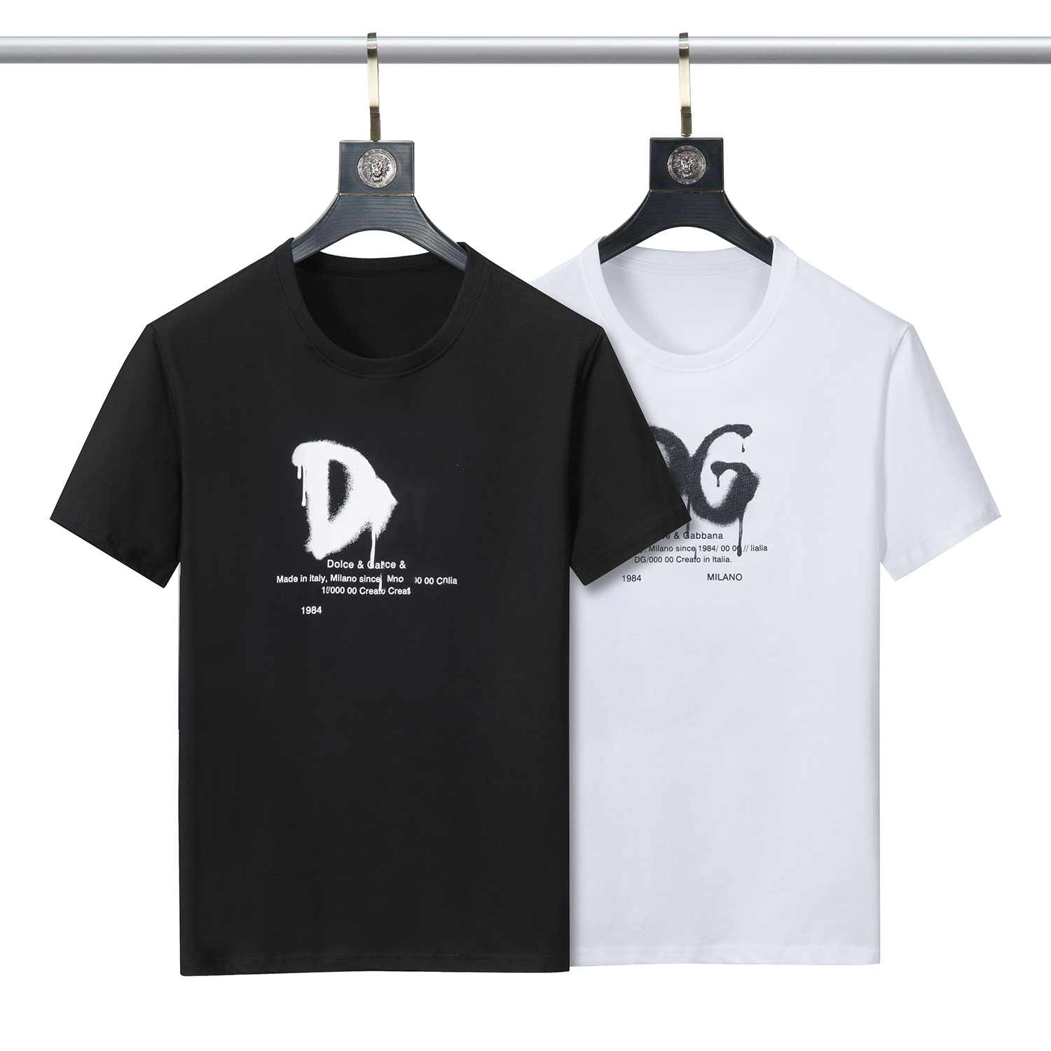 Designer Men's Tee shirts Black and White Alphabet Head Embroidery 100% Cotton Anti-wrinkle Men's 3D Summer women's short-sleeved clothing Women's Casual teeM, Customize
Designer Men's Tee shirts Black and White Alphabet Head Embroidery 100% Cotton Anti-wrinkle Men's 3D Summer women's short-sleeved clothing Women's Casual teeM, Customize