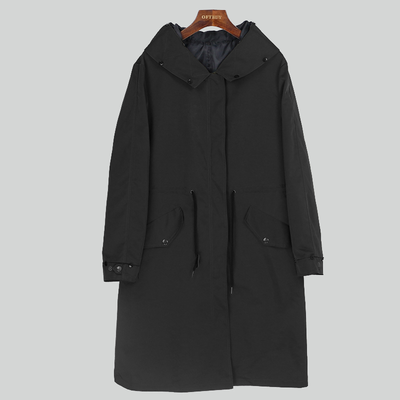 OFTBUY Waterproof Long Parka Shell Can Match Fur Liner and Fur Collar 201217
