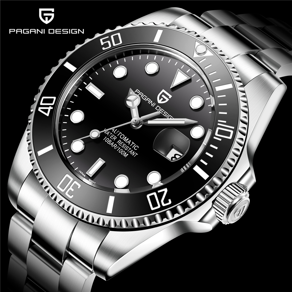 U1 ST9 Automatic Mechanical Guide Lock Clasp Sapphire Glass Black Ceramic Bezel Date Stainless Steel Mens Watches, 10
U1 ST9 Automatic Mechanical Guide Lock Clasp Sapphire Glass Black Ceramic Bezel Date Stainless Steel Mens Watches, 10