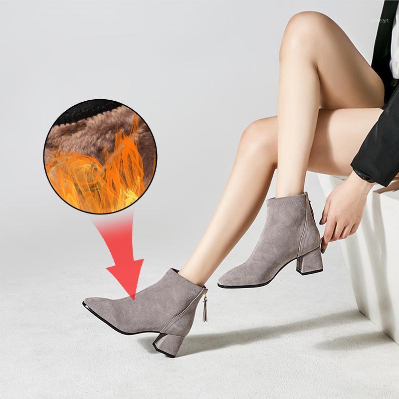 Plus Size 34-43 Fashion Stretch Socks Boots Women Shoes Zipper Ankle Boots Spring Winter Elegant Square High Heels Shoes Female1, Black 
Plus Size 34-43 Fashion Stretch Socks Boots Women Shoes Zipper Ankle Boots Spring Winter Elegant Square High Heels Shoes Female1, Black