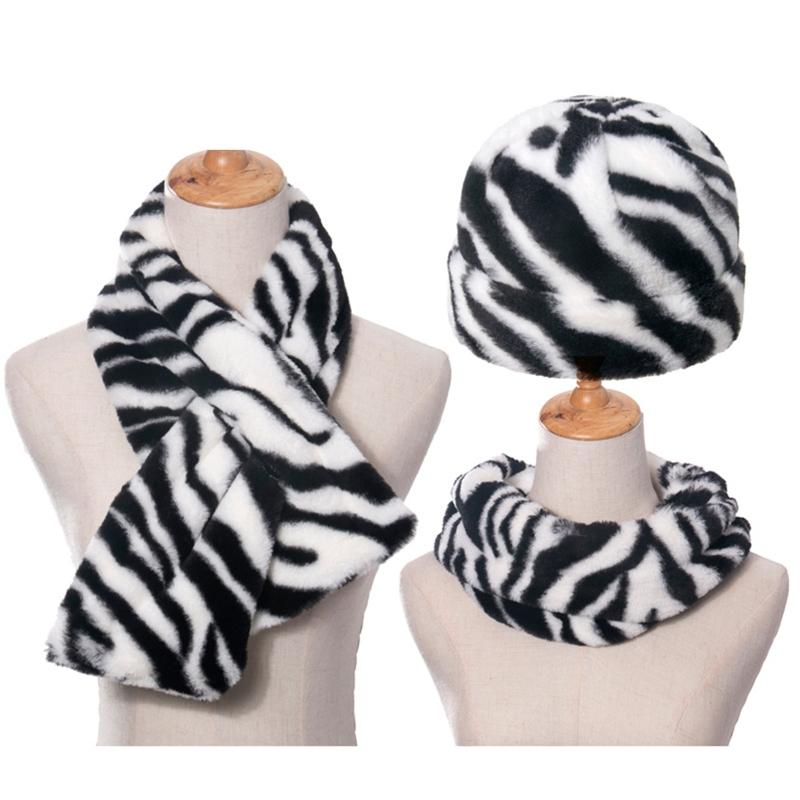 Hats, Scarves & Gloves Sets 3Pcs Unisex Zebra Stripes Beanie Hat With Scarf Set Thicken Fuzzy Plush Outdoor Windproof Cuffed Skull Cap Neck
Hats, Scarves & Gloves Sets 3Pcs Unisex Zebra Stripes Beanie Hat With Scarf Set Thicken Fuzzy Plush Outdoor Windproof Cuffed Skull Cap Neck