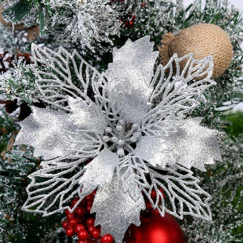 New Glitter Artificial Flowers For Christmas Tree Decoration DIY Christmas Ornament Home Wedding Xmas Party Decoration 5Pcs 13cm1
New Glitter Artificial Flowers For Christmas Tree Decoration DIY Christmas Ornament Home Wedding Xmas Party Decoration 5Pcs 13cm1