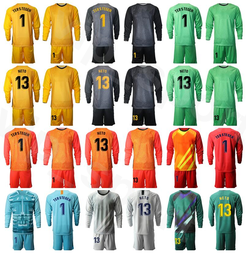 Long Soccer Goalkeeper 1 Marc Andre TER STEGEN Jersey Set 13 Norberto Neto Victor Valdes 1 Antoni Green GK Goalie Football Shirt Kits BSLN, Black
Long Soccer Goalkeeper 1 Marc Andre TER STEGEN Jersey Set 13 Norberto Neto Victor Valdes 1 Antoni Green GK Goalie Football Shirt Kits BSLN, Black