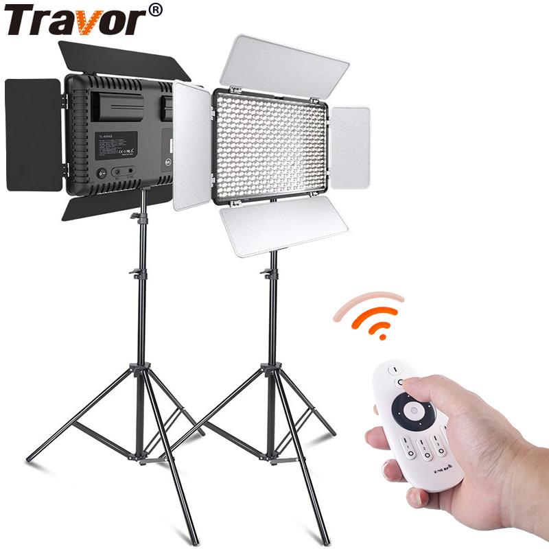 TRAVOR video light 600S photography light 2 set panel wiht tripod dimmble 2.4G remote control for studio photo LED
TRAVOR video light 600S photography light 2 set panel wiht tripod dimmble 2.4G remote control for studio photo LED
