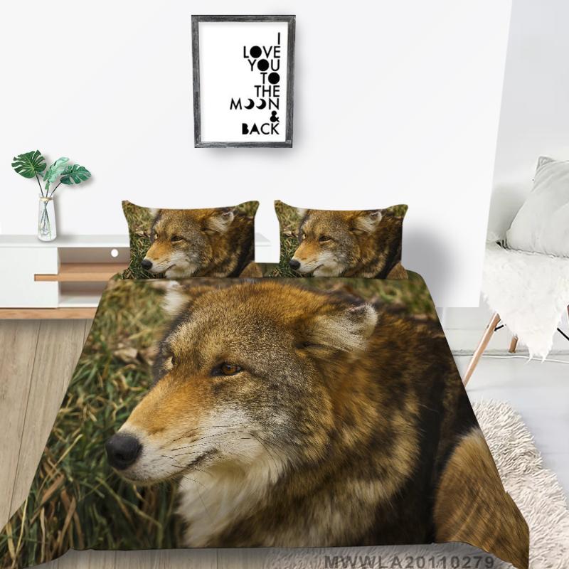 Melancholy Wolf Bed Set Classic Cool Duvet Cover King Queen Single Double Full Lifelike 3D Bedding Set High End, Style 2
Melancholy Wolf Bed Set Classic Cool Duvet Cover King Queen Single Double Full Lifelike 3D Bedding Set High End, Style 2