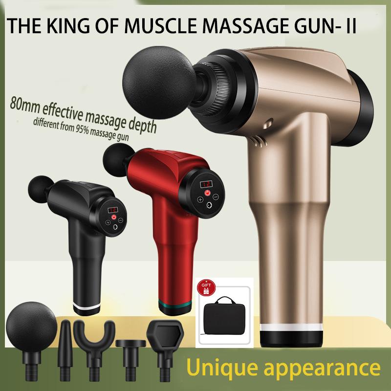 LCD Display Massage Gun Deep Muscle Massager Body Massage Exercising Relaxation Slimming Shaping Pain Relief
LCD Display Massage Gun Deep Muscle Massager Body Massage Exercising Relaxation Slimming Shaping Pain Relief