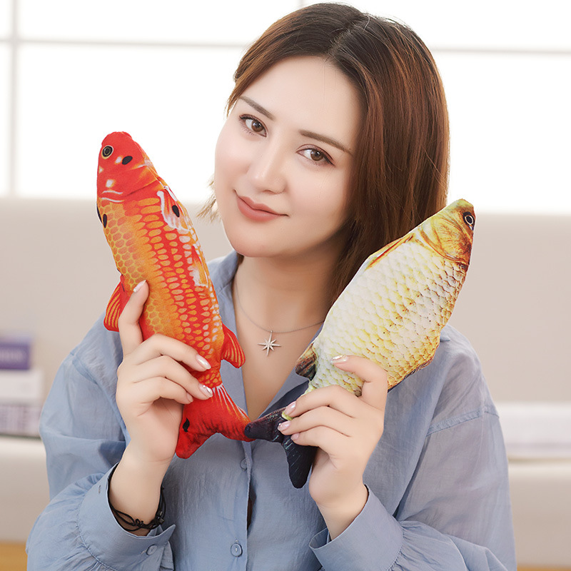High-quality DHL plush cat children's toy simulation fish-shaped doll pet pillow biting and dog supplies must jump tail electric
High-quality DHL plush cat children's toy simulation fish-shaped doll pet pillow biting and dog supplies must jump tail electric
