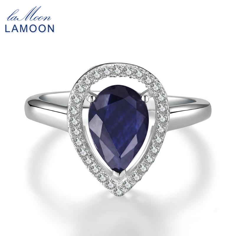 LAMOON 6X9mm Teardrop 100% Real Blue Sapphire 925 Sterling Silver Jewelry Crown Ring with S925 For Women LMRI054
LAMOON 6X9mm Teardrop 100% Real Blue Sapphire 925 Sterling Silver Jewelry Crown Ring with S925 For Women LMRI054