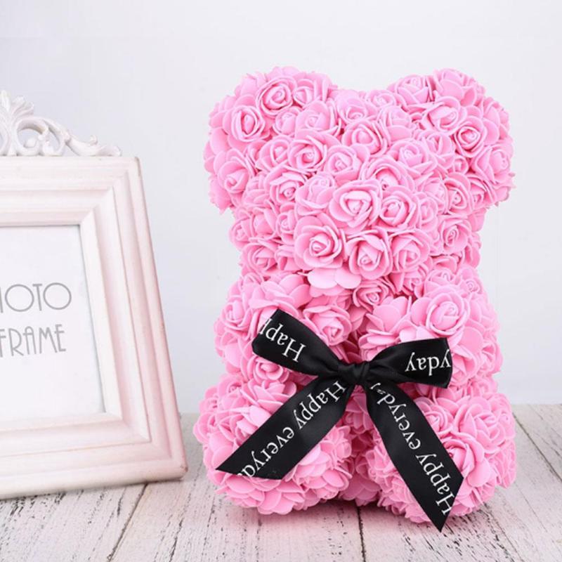 40cm Artificial Rose Teddy Bear Handmade Bear of Roses For Women Valentine's Day Wedding Bithday Valentines Gift
40cm Artificial Rose Teddy Bear Handmade Bear of Roses For Women Valentine's Day Wedding Bithday Valentines Gift